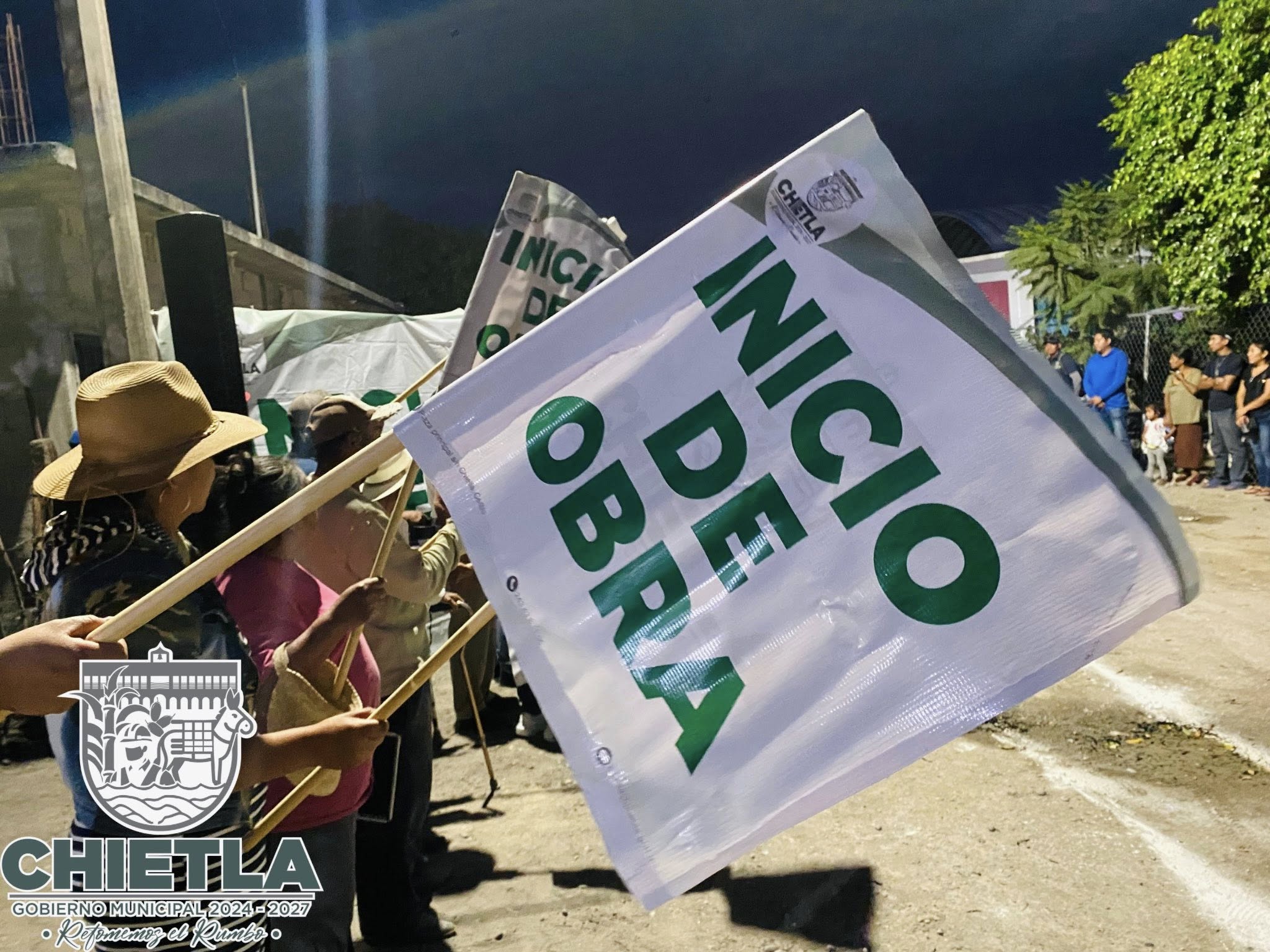 Inicio de obra en Escape de Lagunillas